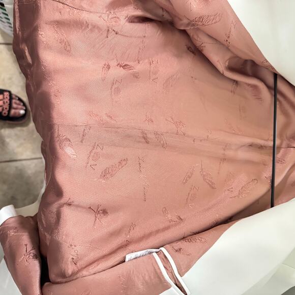 Zadig & Voltaire Vedy Bis Skull Ecru Single Breasted Blazer Size 36S Corpcore - Picture 9 of 15